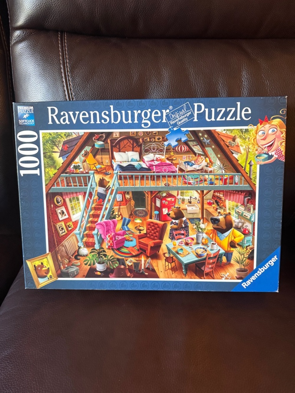 Ravensburger Goldilocks gets Caught ! Puzzle - 1000 Pieces.  Complete.